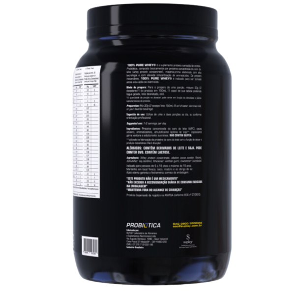 100% Pure Whey Probiótica Pote – 900g - Image 2