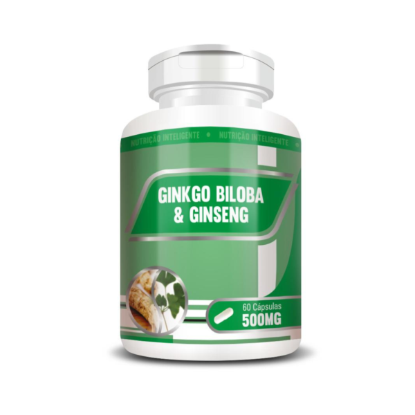 Ginkgo Biloba e Ginseng 500mg - 60Cap - RN SUPLEMENTOS