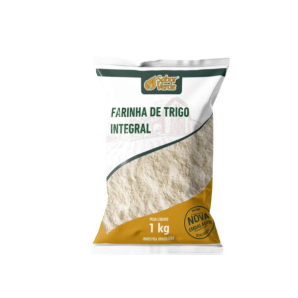 Farinha de Trigo Integral - 1Kg - Sabor Verde