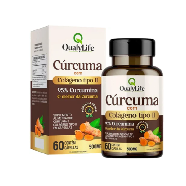 Cúrcuma com Colágeno tipo 2  - 60CAP - QUALYLIFE